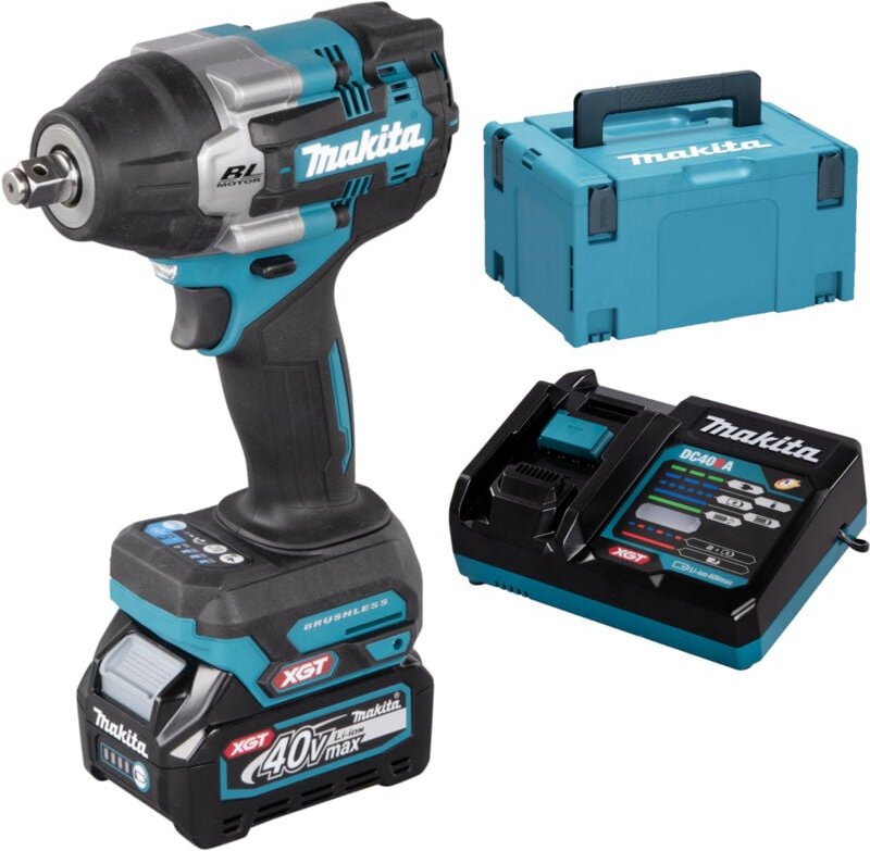 Akku-Schlagschrauber TW007GM201 xgt 40V max. 2 Akkus + Ladegerät makpac - Makita