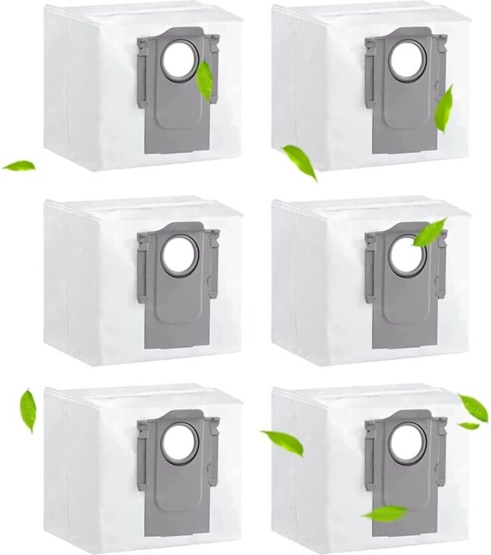 6 Stück Premium Filterbeutel für Roborock S8 / S7 MaxV / Q7 Max & weitere Absaugstationen. Staubsaugerbeutel Zubehör.