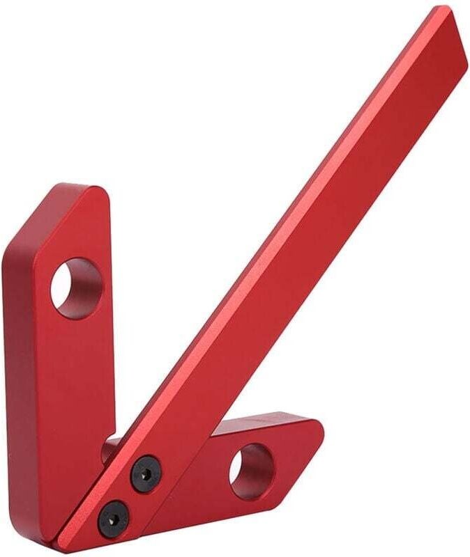 UlisemHolzbearbeitungs-Messwerkzeug, 45/90 Grad rechtwinkliges rotes Holzbearbeitungs-Messwerkzeug