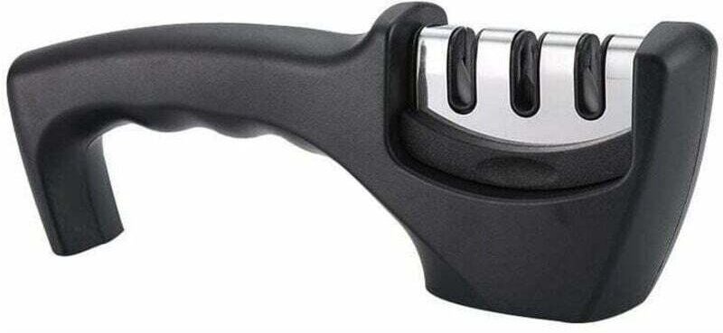 Messerschärfer, 3-in-1 Profi-Messerschärfer, Manueller Messerschärfer, Messerschärfer für Edelstahlmesser aller Größen (...