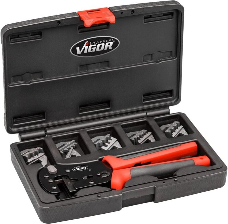 VIGOR Hebelcrimpzangen Satz, 6-tlg., Anzahl Werkzeuge: 6