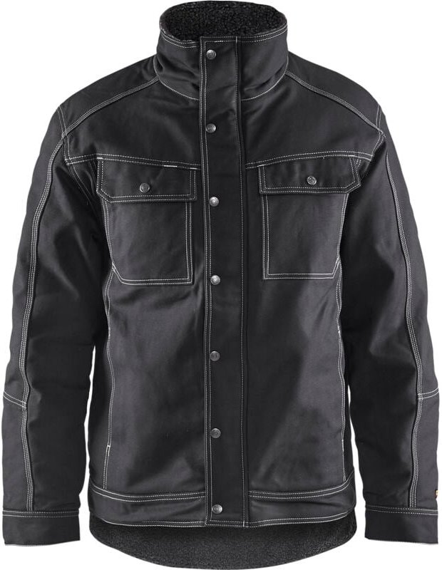 Arbeitshandschuh handgefertigt gefüttert 481513 - Schwarz XS