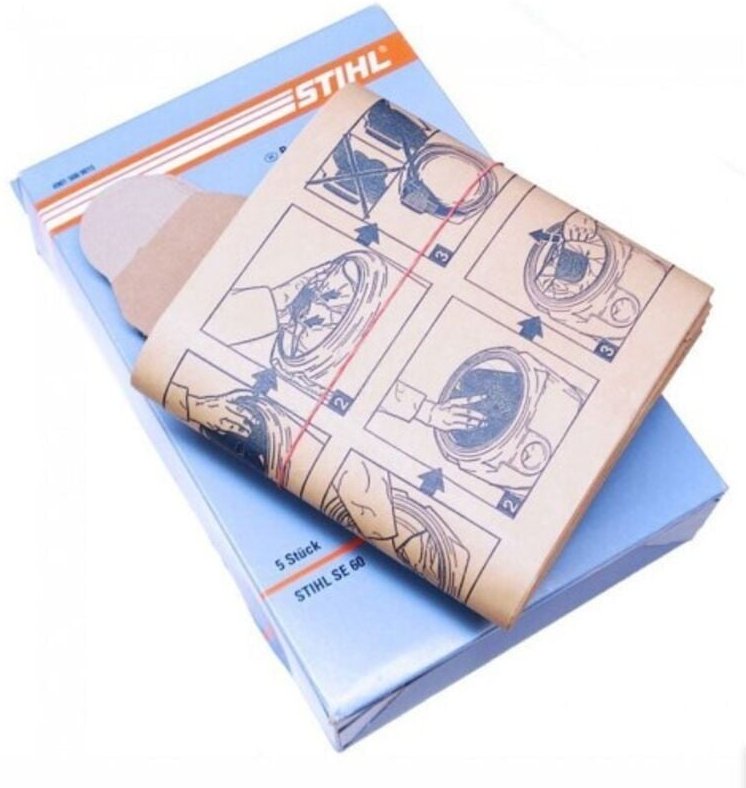 Papierfilterbeutel Staubsauger Modelle SE60 ORIGINAL STIHL 49015009015