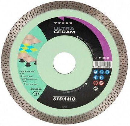 Sidamo - Diamantscheibe ultra ceram d. 76 x 10 x h 6 mm Steingut - 11130149