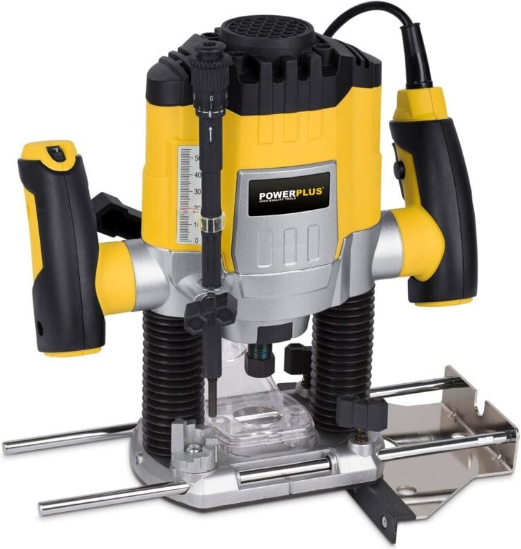 Fräsmaschine 1200w 6 Fräser im Koffer Powerplus