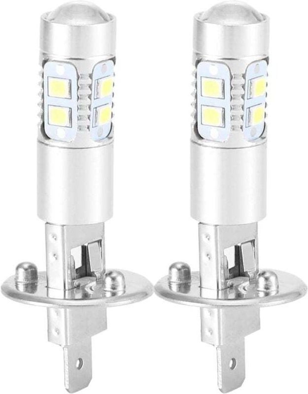 ZVD-H1 100 W LED-Glühbirne, Scheinwerferlampen, Nebelscheinwerfer, 360-Grad-Scheinwerfer-LED-Glühbirne, 2 Stück, H1 6000...