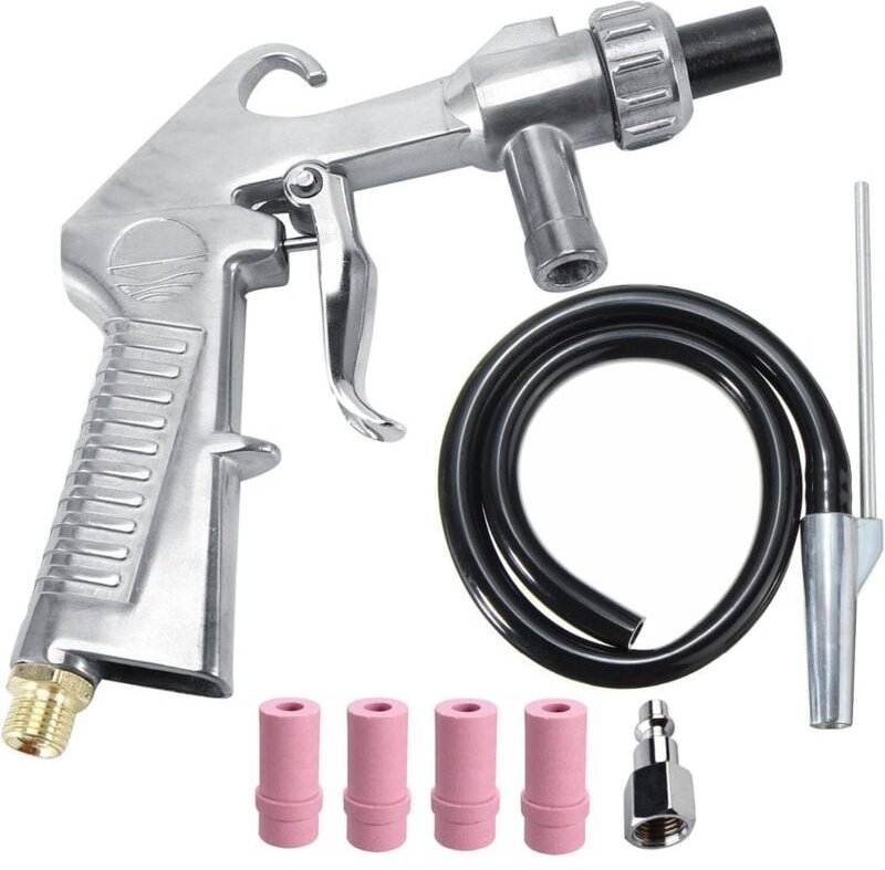 Sandstrahler-Set Sandstrahler Siphon-Feed-Pistole Düse Rostentfernung Sandstrahlkabine Sandstrahlen