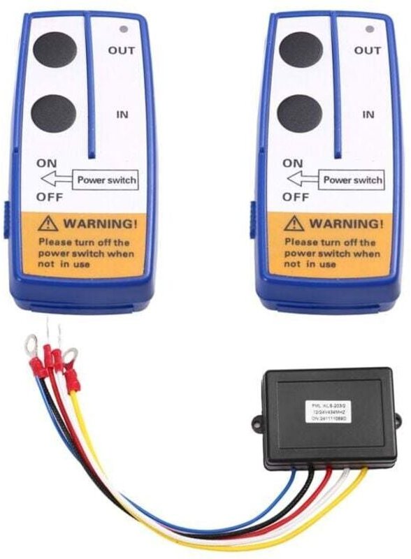 Drahtlose Seilwinden-Fernbedienung, Schalter für Aufzugstür-Hydraulikpumpe, Entleerung der Ladefläche, 12-V-Abschleppwag...