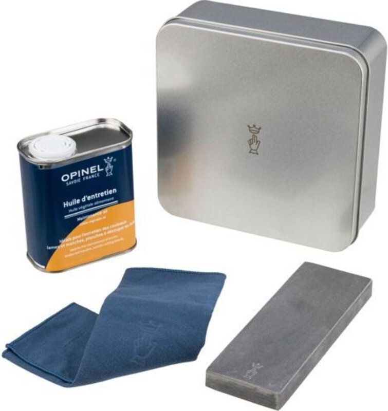 Pflegeset für Messer und Klingen - Naturstein - Opinel