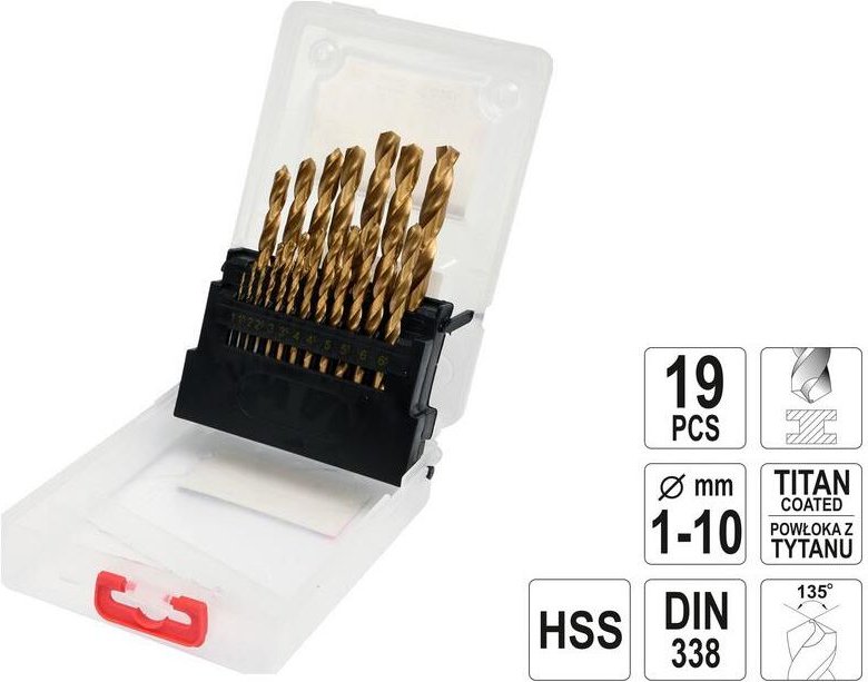 Yato YT-44675 Spiralbohrer 19 Stück(e)