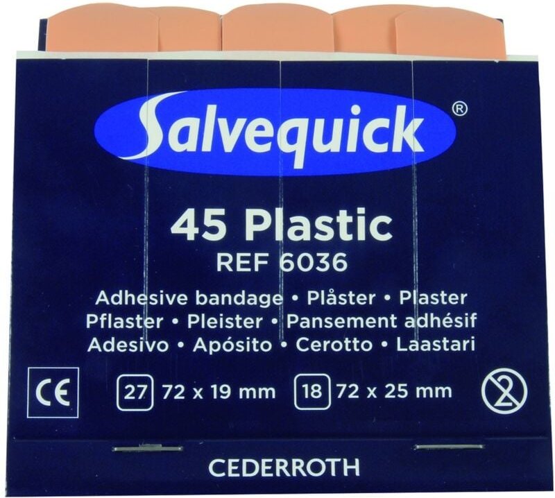 Wasserabweisende Pflaster ref 6036 zu Spender - 270 Stück - Cederroth