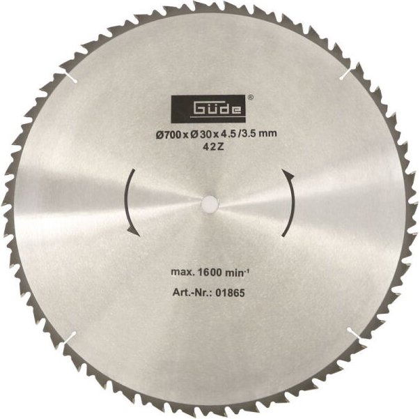 Güde - Sägeblatt Hartmetall Wippsägeblatt Kreissägeblatt 700x30mm 42 Wechselzahn