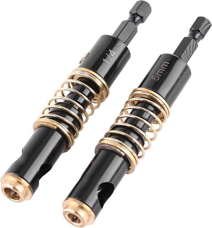 Zentrierbohrer zum Bohren von Türscharnieren, professionelles Öffnungswerkzeug (5 mm und 1/4 Zoll) - Eosnow