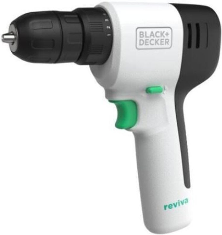 Bohrer/Schraubendreher/Percussion Black & Decker Reviva mit 12V Akku