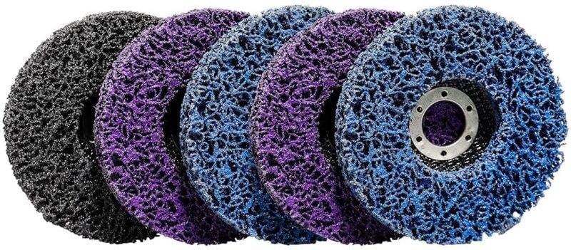 Ccykxa 5 CSD-Reinigungsscheiben 115 mm für Nylon-Winkelschleifer zum Entfernen von Rost, Schweißnähten, Entfernen von Fa...