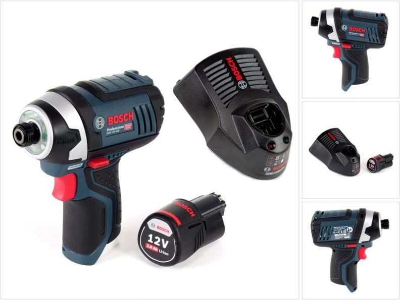 Thumbnail - Gdr 12V-105 Akku Drehschlagschrauber 12V 105Nm 1/4' + 1x 3,0 Ah Akku + Ladegerät - Bosch