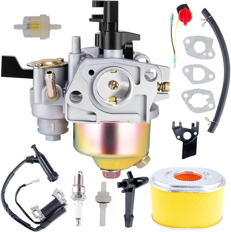 Vergaser mit Luftfilter-Einstellkit 17210-ZE1-517 für Honda GX120, GX140, GX160, GX168 und GX200 (5 PS, 5,5 PS, 6,5 PS)