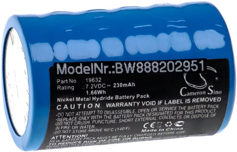 Vhbw - Akku Ersatz für Servox 19632 für Medizintechnik (230mAh, 7,2V, NiMH)