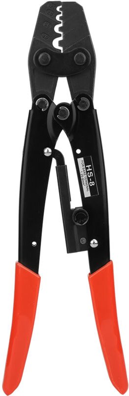 HS-8 Crimpzange, Crimpzange für Elektriker, 1,25-8 mm² 17-8 AWG für blanke Kabelschuhe