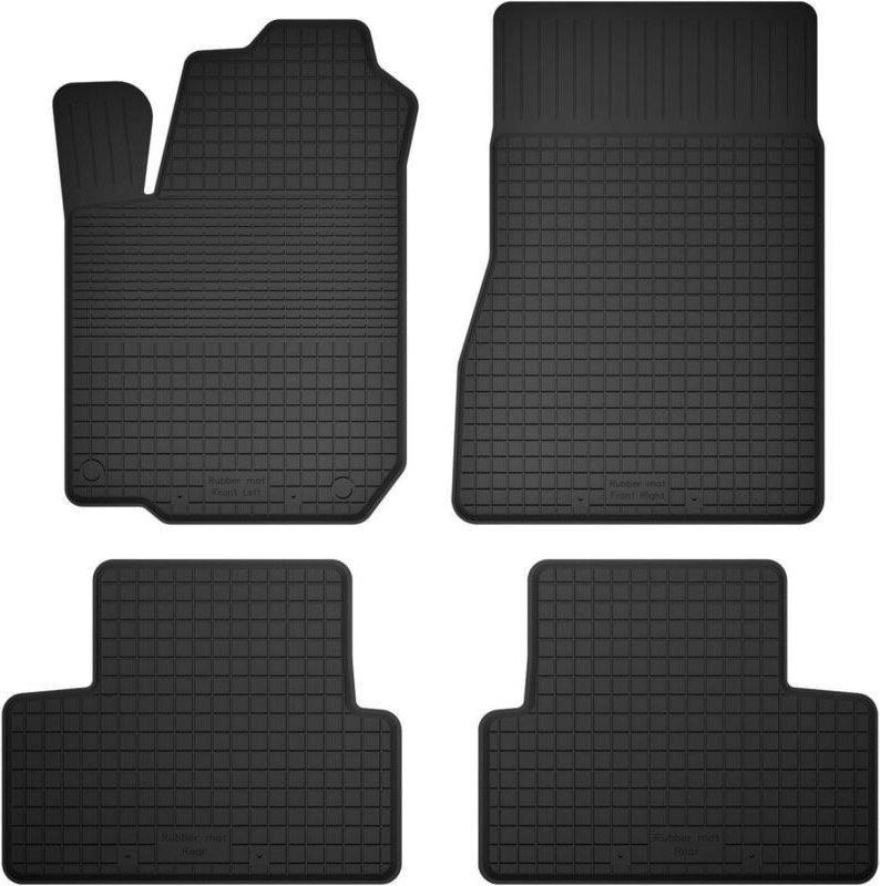 Gummi-Automatten, 4er-Set, Universalmodell: Mercedes CLA X117 Shooting Brake, Schrägheck (2013-2019)