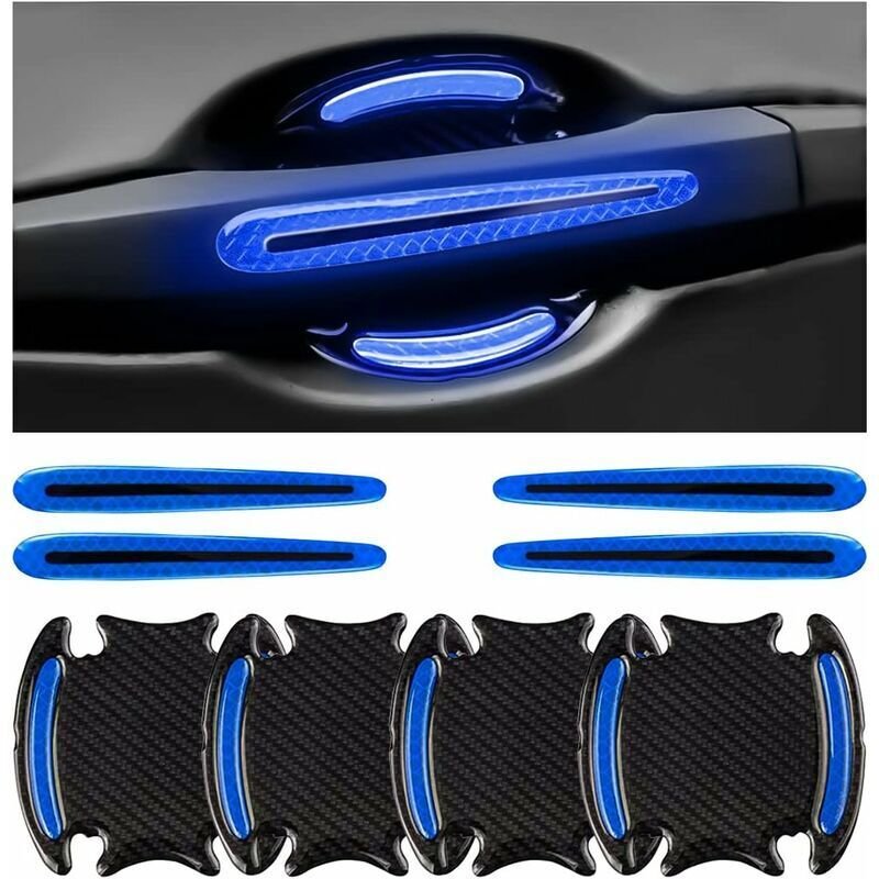 8-teiliges Set Kratzschutzfolien für Autotürgriffe, selbstklebende Folien für Autotürgriffe, 3D-Aufkleber für Türgriffe ...