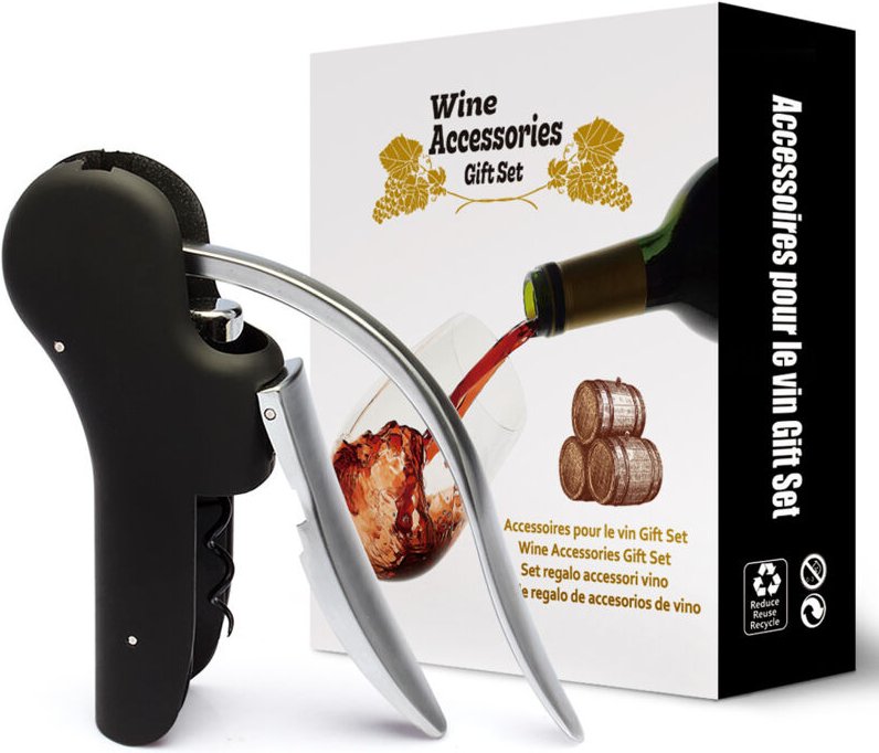 Manueller Flaschenöffner, kompakter vertikaler Flaschenöffner, robuster Flaschenöffner aus Edelstahl, Barwerkzeug mit Ge...