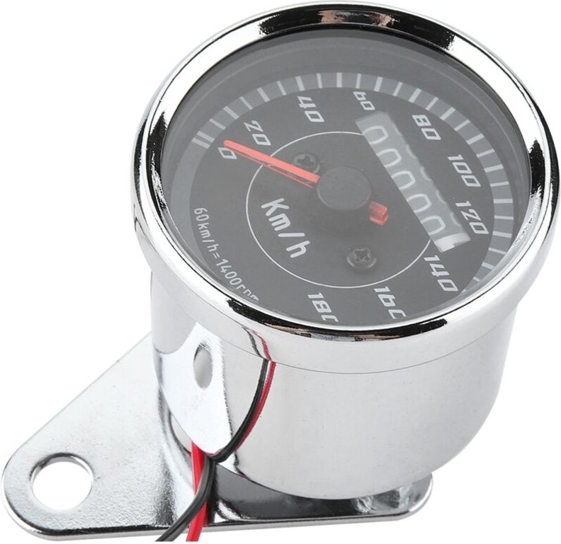 Eosnow Motorrad Tachometer Kilometerzähler Hohe Empfindlichkeit Härte Aluminiumlegierung für Radfahren Ourdoor