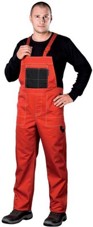 Arbeitslatzhose in versch. Farben rot 48