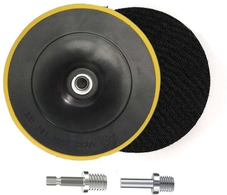 2-teilige Schleifscheiben, Klett-Schleifscheiben, Schleifteller, Klettverschluss, Polierteller, für Winkelschleifer – 18...