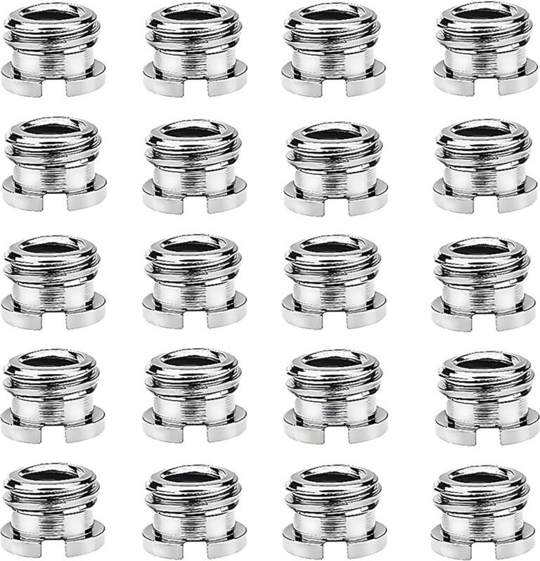 Adapterschrauben, 1/4" auf 3/8" Gewinde, Kamera-Adapterschrauben, für Kamerastative, Einbeinstative oder Ständer (20 Stü...