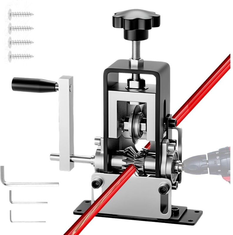 Manueller Abisolierer, 0,2–2,5 cm, Kupferdraht-Abisolierer mit Handbohrer, geeignet zum Abisolieren von Kupferdrahtabfäl...