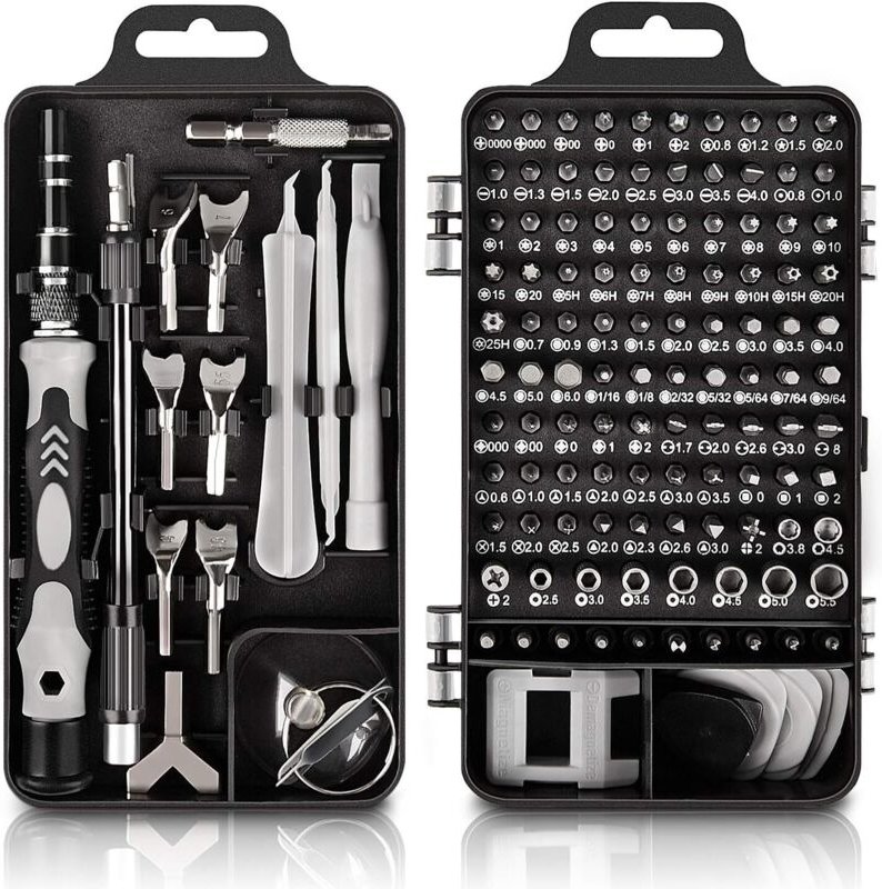 135-in-1-Präzisionsschraubendreher-Set, Reparaturwerkzeug mit Magnet-Kit für Computer
