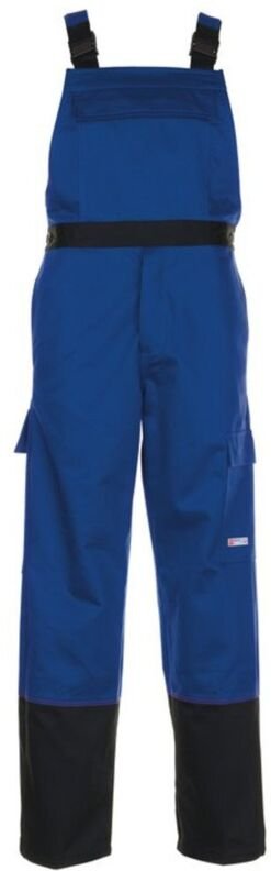 PLANAM Weld Shield Latzhose 5531 kornblau/schwarz Gr. 52