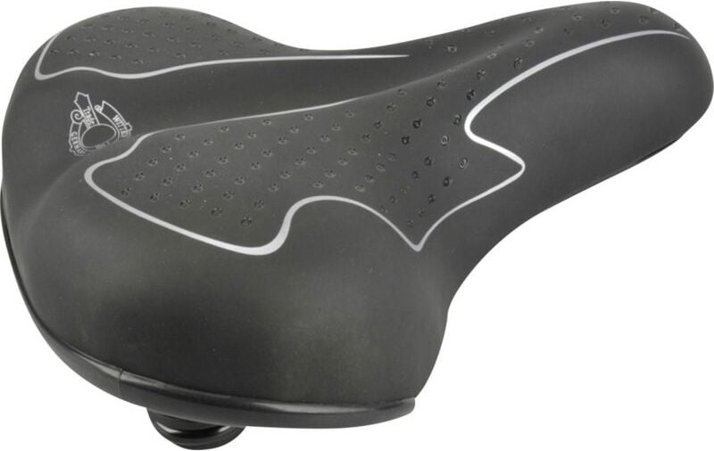 Fischer Fahrrad - Fischer Sattel City/Touren Gel mit Elastomer Federung schwarz Fahrradzubehör