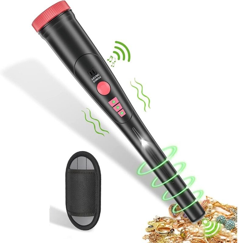 Pinpointer-Metalldetektor, tragbarer und professioneller Metalldetektor mit Batterien, wasserdichter und hochpräziser Pi...