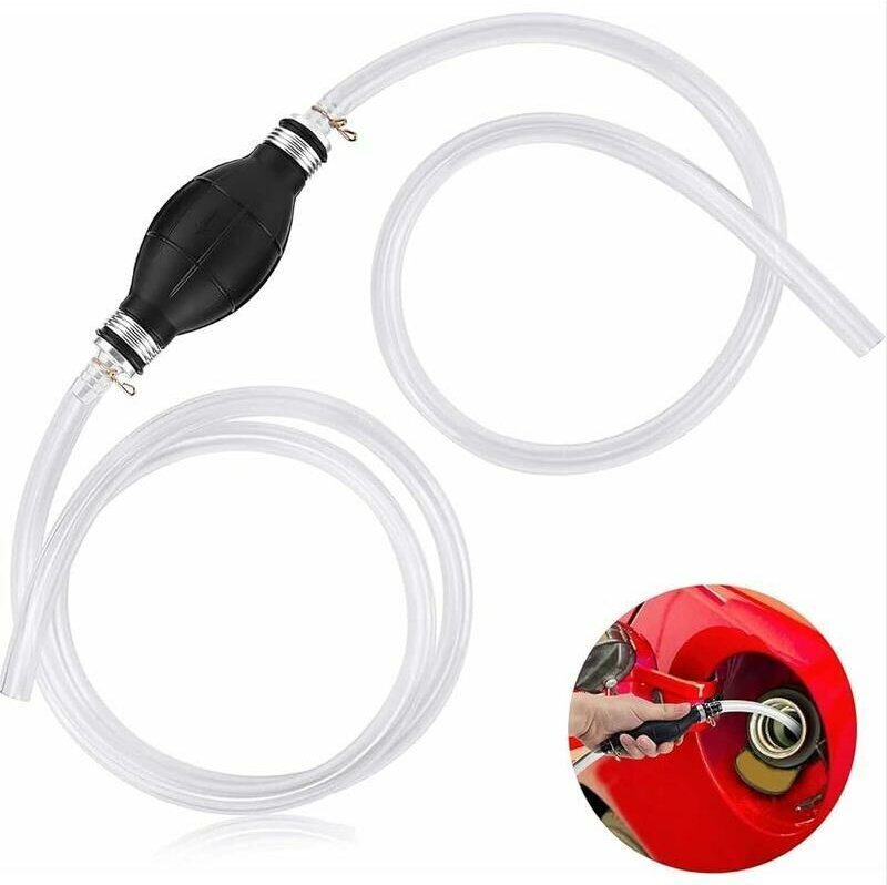 Handpumpe, Transferpumpe, handbetriebene Benzinpumpe, manuelle Kraftstoffpumpe mit 2 m langem tragbaren Saugschlauch, tr...