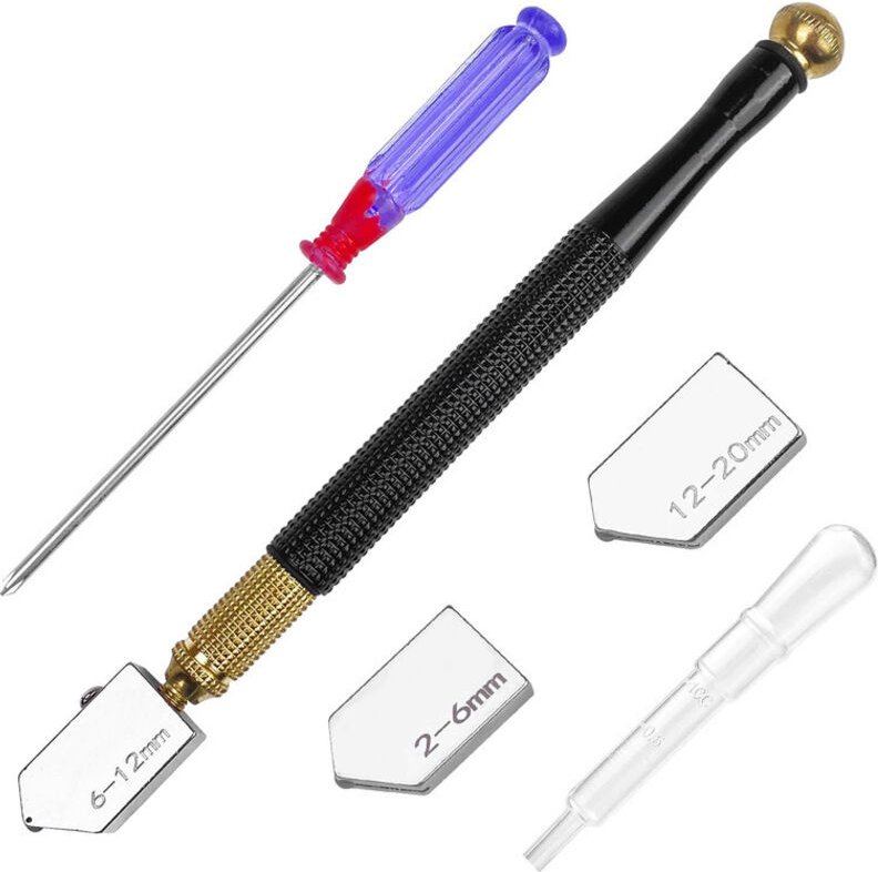 Professioneller Glasschneider, manueller Glasschneider in Bleistiftform für dickes Glas, Fensterschneidewerkzeug, Schnei...