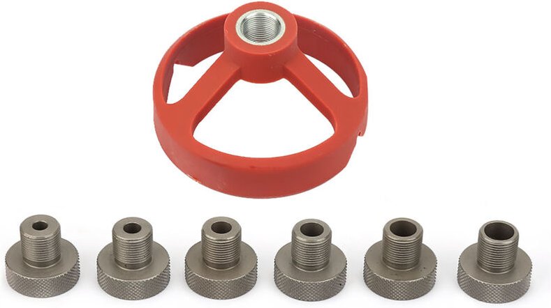 Eosnow 5/6/7/8/9/10 mm Holzbearbeitungswerkzeugbohrmaschine LOWKRAPER LOCATOR SCHRAUBLICH BRAUBLICH (rot)