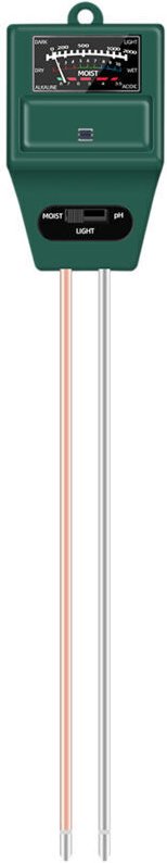 29 × 5 × 3,8 cm pH-Meter für grüne Erde, 3-in-1-Messgerät für Bodenfeuchtigkeit, Licht und pH-Wert, Gartenwerkzeug-Set f...