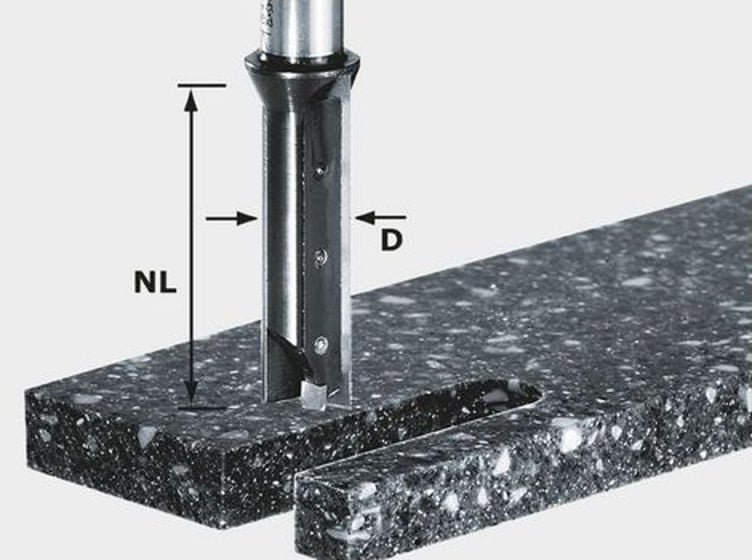 Nutfräser-Wendeplatten hw S12 D14/45 wm – 491110 - Festool