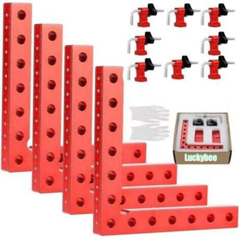 90-Grad-Positionierungsblock – 90-Grad-Eckklemme, rechtwinklige Befestigungsklemme aus Aluminiumlegierung, Positionierun...