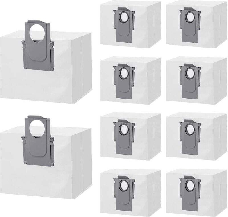 Packung mit 10 Ersatzstaubbeuteln für Xiaomi Roborock S8+/S8 Pro Ultra, S7 MaxV Ultra/S7 Pro Ultra, Q7+/Q7 Max+/Q5+/T8 S...