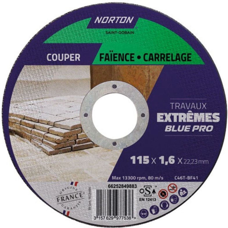 Schneidblatt für Fliesen, Extrem 115x1,6x22,2 - Norton