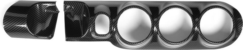 Yctze 2-teiliges Set Carbonfaser-Optik Mittelkonsole Lüftungsblende Ersatz für Mercedes-Benz B-Klasse W247 2020