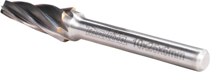 B-52825 runder konischer Fräser 10 x 25 mm ø 6 mm 3/8 x 1 Zoll ø 1/2 Zoll - Makita