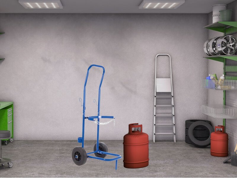 Sackkarre für Gasflaschen bis 25kg, Plattform 43x45cm