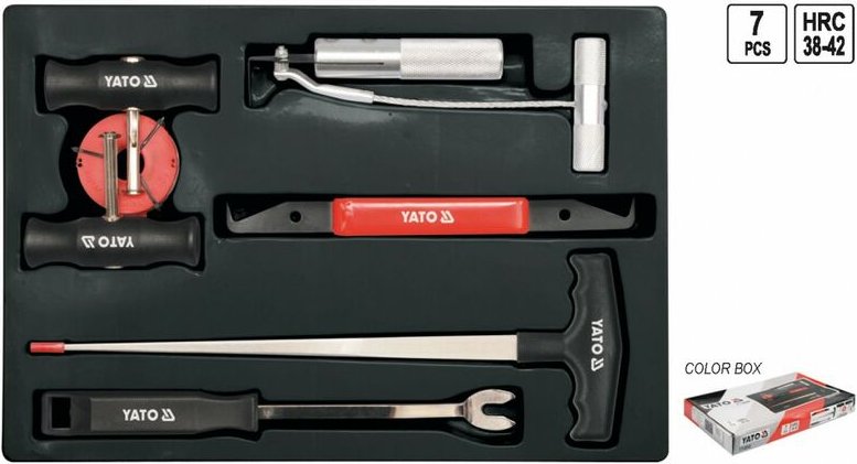 Kfz Ausbau Autoscheiben Werkzeug Set 7-tlg. für geklebte Windschutzscheibe