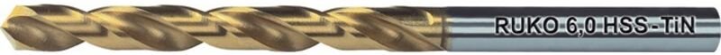 10x Spiralbohrer din 338 Typ n hss-g TiN ø 6,1 mm - 250061T - Ruko