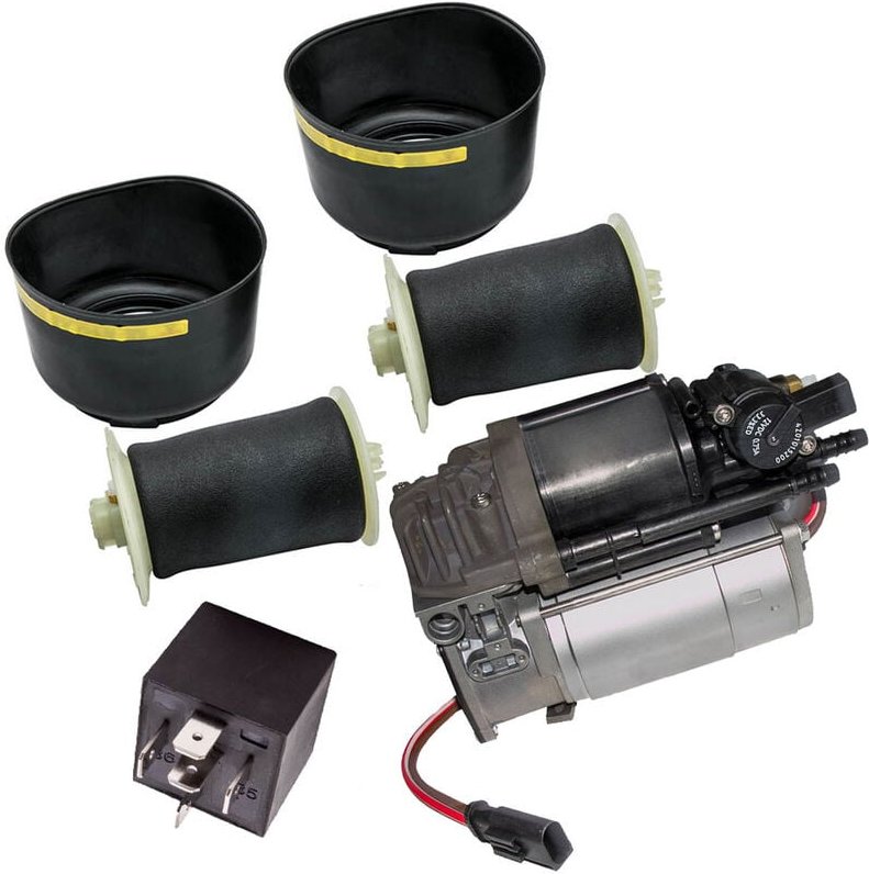 BFO - Paar Hinten Luftfederung mit Kompressor for bmw 5er F10 F11 Kombi gt F07 37106784379 Federbalg + Luftfederung Komp...