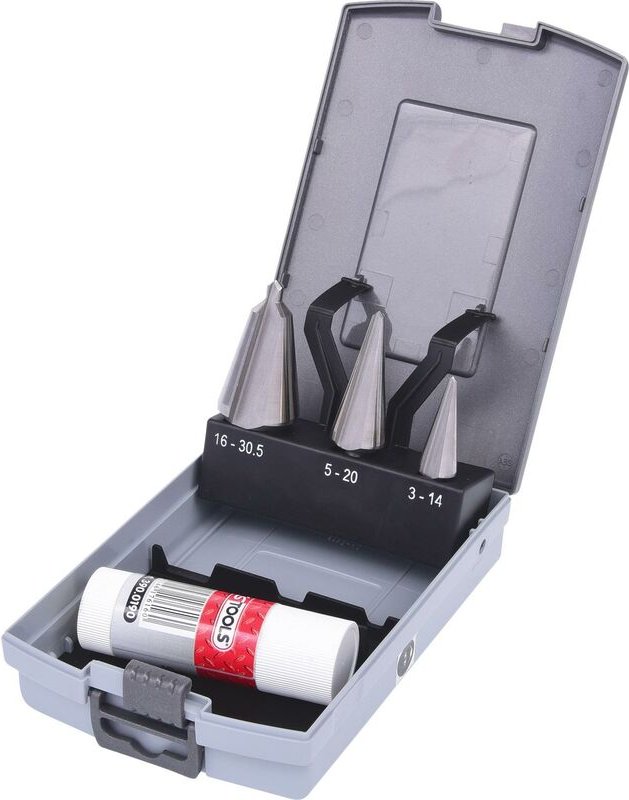 Ks Tools hss Co Blechschälbohrer-Satz, Kunststoffkassette 4-tlg.